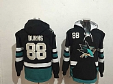 San Jose Sharks #88 Brent Burns Black All Stitched Hoodie Sweatshirt,baseball caps,new era cap wholesale,wholesale hats